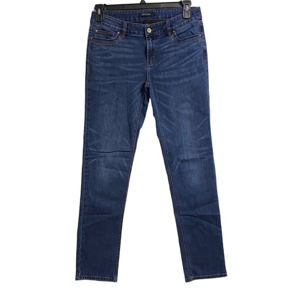 WHITE HOUSE BLACK MARKET SLIM JEANS SIZE 6R - Picture 1 of 5